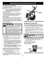 Preview for 17 page of Craftsman 316.79497 Operator'S Manual