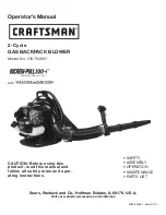 Preview for 1 page of Craftsman 316.794991 Operator'S Manual