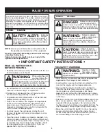 Preview for 3 page of Craftsman 316.794991 Operator'S Manual