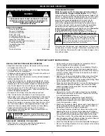 Preview for 2 page of Craftsman 316.79614 Operator'S Manual