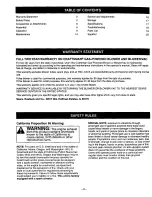 Preview for 2 page of Craftsman 316.797210 Operator'S Manual