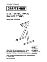 Preview for 1 page of Craftsman 320.16488 Operator'S Manual