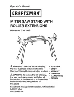 Craftsman 320.16491 Operator'S Manual preview