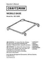 Preview for 1 page of Craftsman 320.16495 Operator'S Manual