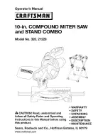 Preview for 1 page of Craftsman 320.21228 Operator'S Manual