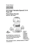 Предварительный просмотр 1 страницы Craftsman 320.2819 Product Manual