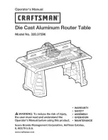 Craftsman 320.37596 Operator'S Manual предпросмотр