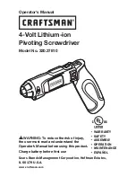 Craftsman 320.37810 Operator'S Manual preview