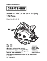 Preview for 31 page of Craftsman 320.46123 Operator'S Manual