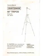 Предварительный просмотр 1 страницы Craftsman 320.48278 Owner'S Manual