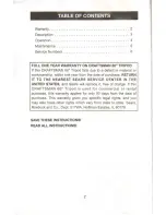 Preview for 2 page of Craftsman 320.48278 Owner'S Manual