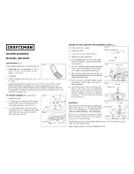 Preview for 1 page of Craftsman 320.64180 Instruction Sheet