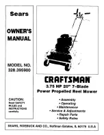 Preview for 1 page of Craftsman 328.395900 Owner'S Manual