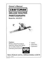 Preview for 1 page of Craftsman 335.25187 Owner'S Manual