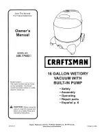 Craftsman 338.17923 Owner'S Manual предпросмотр