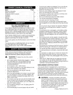 Preview for 2 page of Craftsman 338.17923 Owner'S Manual