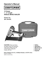 Craftsman 351.181810 Operator'S Manual preview