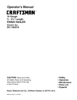 Craftsman 351.184310 Operator'S Manual preview