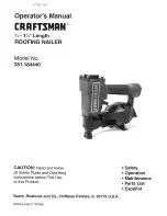 Craftsman 351.184440 Operator'S Manual preview