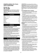 Preview for 12 page of Craftsman 351.211930 Operator'S Manual