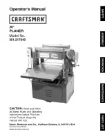 Craftsman 351.217040 Operator'S Manual preview