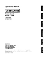 Preview for 1 page of Craftsman 351.217120 Operator'S Manual