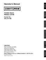 Craftsman 351.217150 Operator'S Manual preview