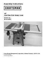 Craftsman 351.218330 Assembly Instructions Manual preview