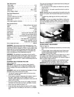 Preview for 15 page of Craftsman 351.218331 Operator'S Manual