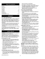 Preview for 2 page of Craftsman 351.221060 Operator'S Manual