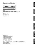 Preview for 1 page of Craftsman 351.221160 Operator'S Manual