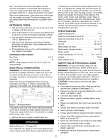 Предварительный просмотр 5 страницы Craftsman 351.224360 Operator'S Manual