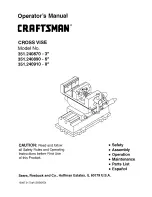 Craftsman 351.240870 Operator'S Manual preview