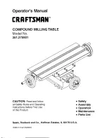 Craftsman 351.275931 Operator'S Manual предпросмотр