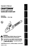 Preview for 1 page of Craftsman 358.350080 Operator'S Manual