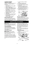 Preview for 16 page of Craftsman 358.350370 Instruction Manual