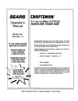 Preview for 32 page of Craftsman 358.351040 Operator'S Manual