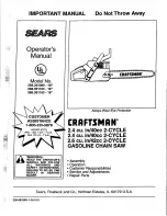 Craftsman 358.351080 Operator'S Manual preview