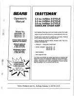 Предварительный просмотр 32 страницы Craftsman 358.351080 Operator'S Manual