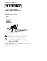 Craftsman 358.351610 Operator'S Manual preview
