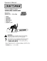 Craftsman 358.351701 Operator'S Manual preview