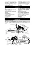 Предварительный просмотр 7 страницы Craftsman 358.351901 Operator'S Manual