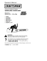 Preview for 1 page of Craftsman 358.351910 Operator'S Manual