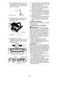 Preview for 20 page of Craftsman 358.351910 Operator'S Manual