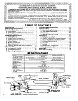 Предварительный просмотр 2 страницы Craftsman 358.353660 Owner'S Manual