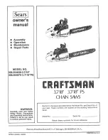 Craftsman 358.354830 Owner'S Manual preview