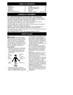 Preview for 2 page of Craftsman 358.360151 Instruction Manual