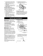 Preview for 17 page of Craftsman 358.362180 Operator'S Manual