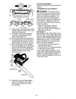 Предварительный просмотр 21 страницы Craftsman 358.381700 Operator'S Manual