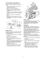 Preview for 17 page of Craftsman 358.740160 Operator'S Manual